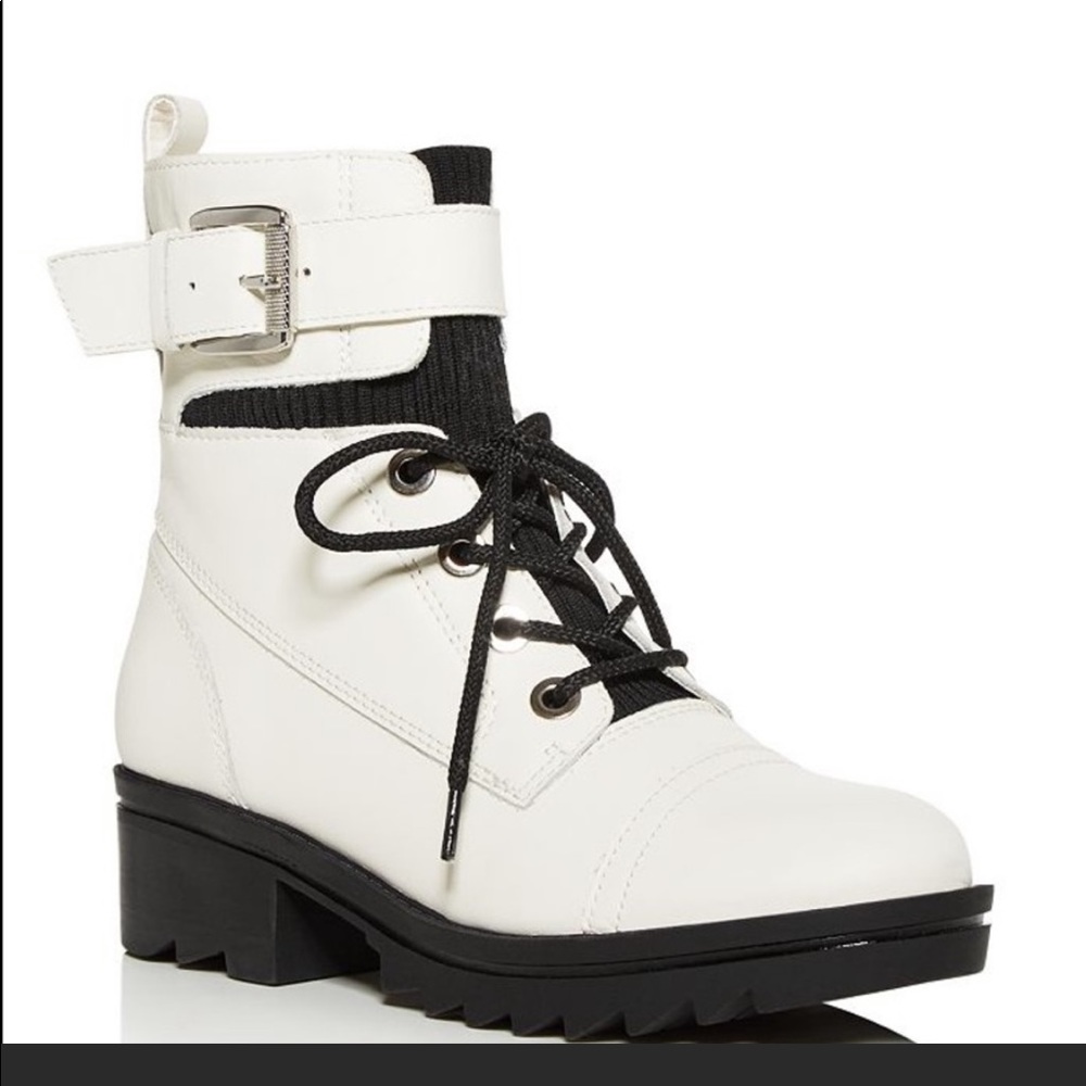 Marc Fisher LTD Bristyn White Leather Boots